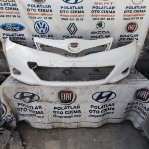 Toyota Yaris Ön Tampon Beyaz 2012-2014
